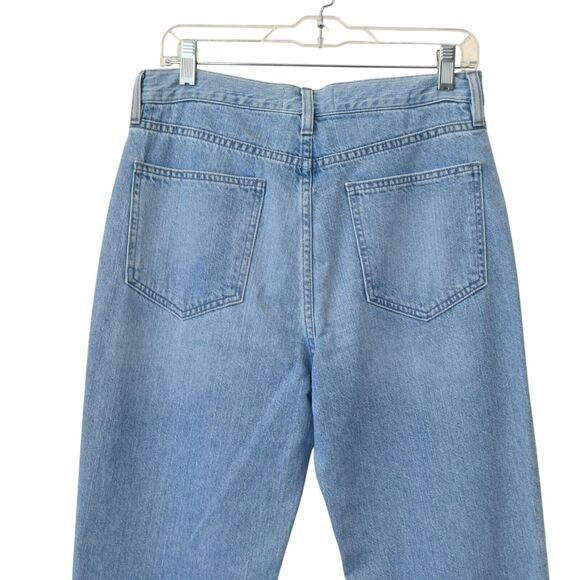 Partow Mika High Waist Jeans Denim Size 8 Light Wash Tapered Cropped - Picture 3 of 8